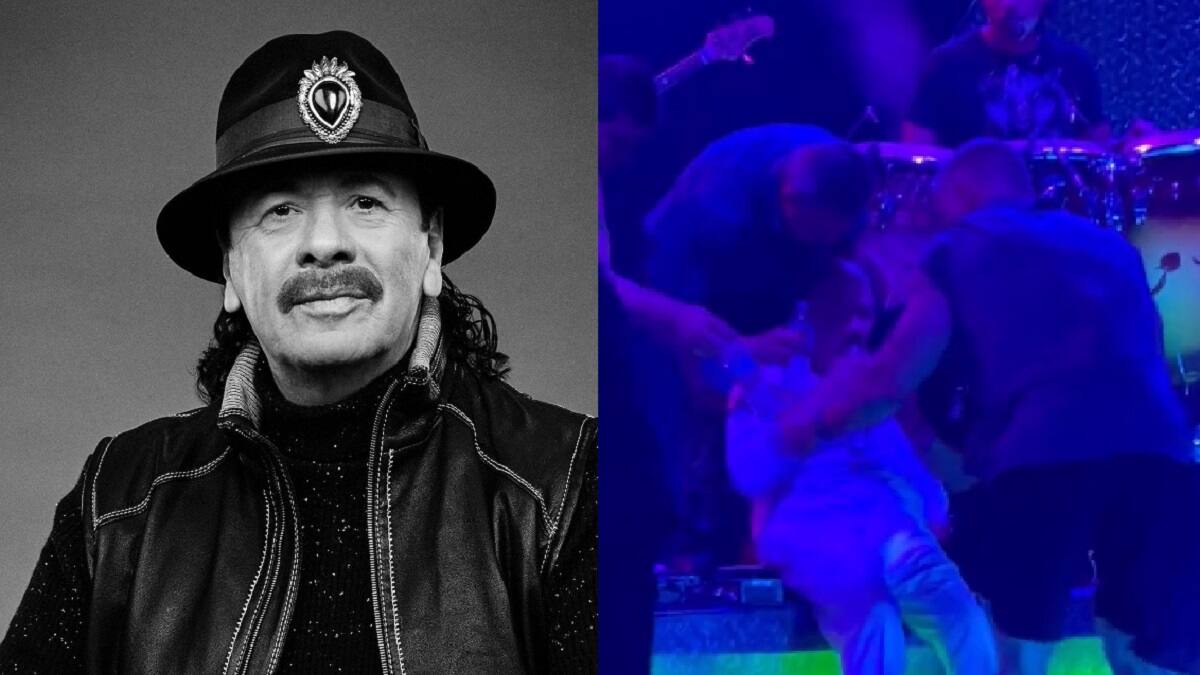 Carlos Santana colapsa en el escenario y piden que recen por él