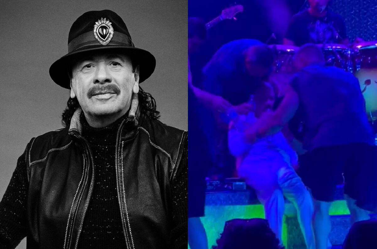 Carlos Santana colapsa en el escenario y piden que recen por él