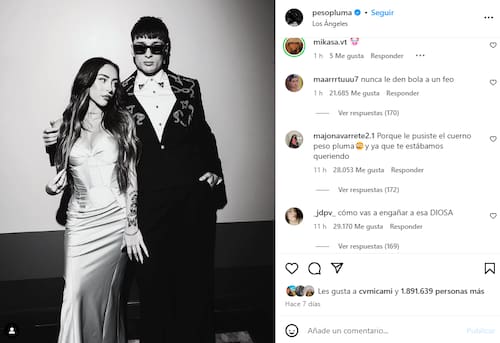 Peso Pluma es juzgado por cibernautas, luego de que Nicki Nicole confirmara infidelidad.