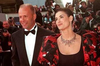 Demi Moore compartió una foto del recuerdo con Bruce Willis en Cannes y así reaccionó su esposa