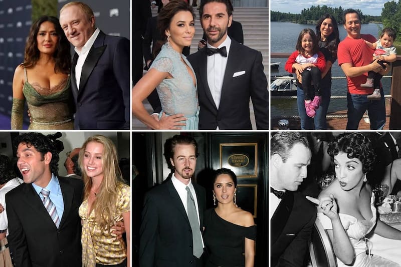 Mexicanos que conquistaron a estrellas de Hollywood Varias estrellas de la meca del mundo del entretenimiento cedieron ante los encantos de mexicanos. - Créditos: Internet