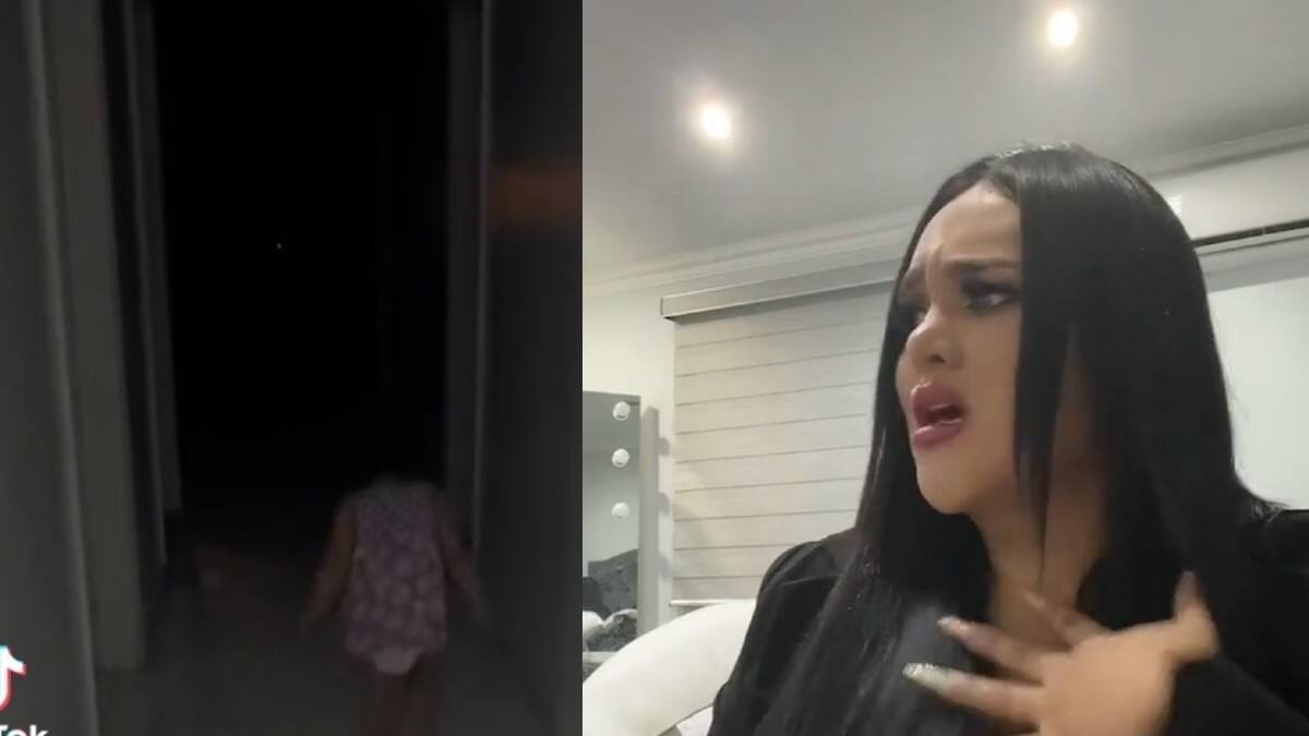 VIDEO: Fantasma se aparece y juega con una niña mientras su mamá pide ayuda en redes