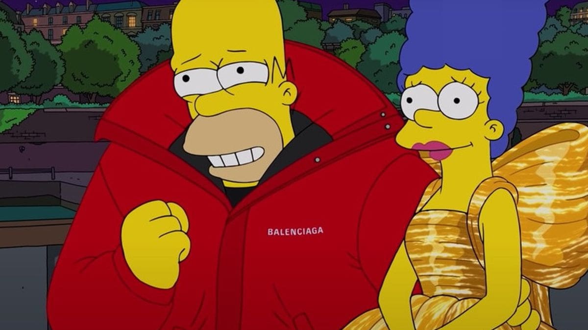 Bart, Lisa, Marge y Homero, de "Los Simpson", presentan colección de Balenciaga