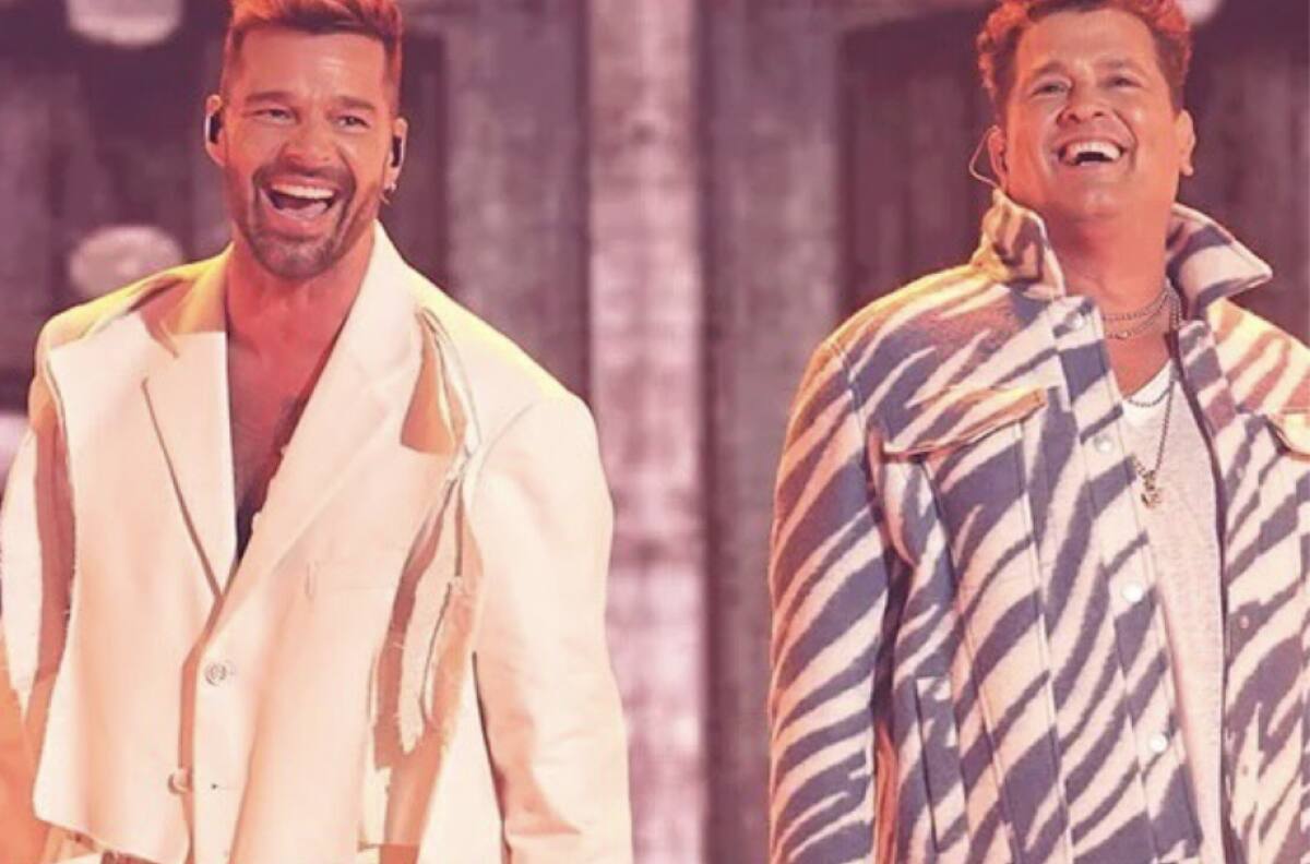 El dúo perfecto! Ricky Martin y Carlos Vives hicieron vibrar a Bogotá