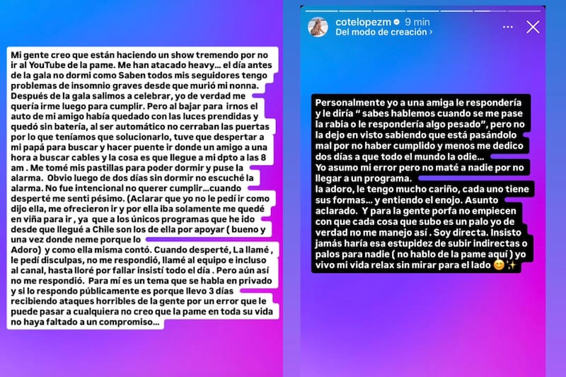 La modelo se refirió a la polémica con Pamela Díaz.