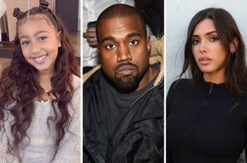 North West, hija de Kanye West, ya convive con la nueva esposa de su padre, Bianca Censori