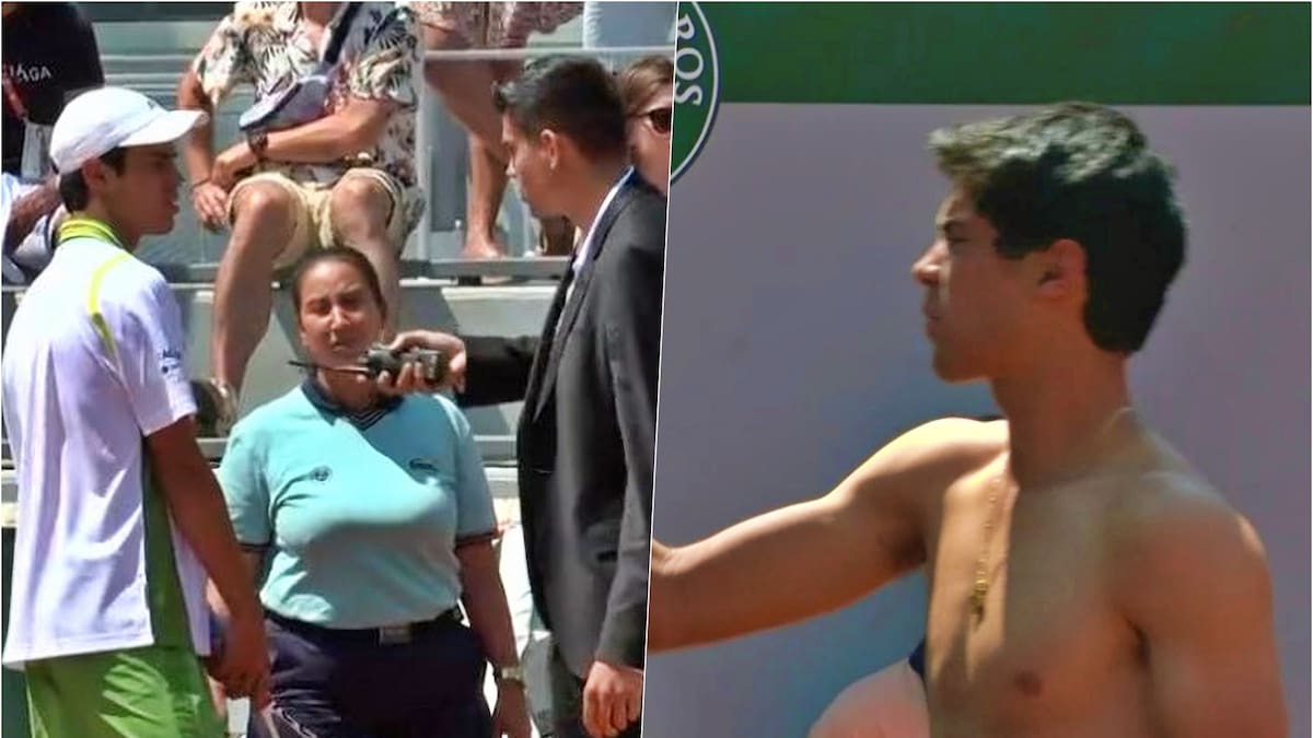 En cueros: Rodrigo Pacheco cae en Roland Garros tras un escándalo por la publicidad de su camiseta