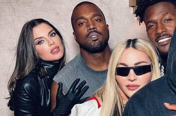 Kanye West y Julia Fox asisten a fiesta privada con Madonna