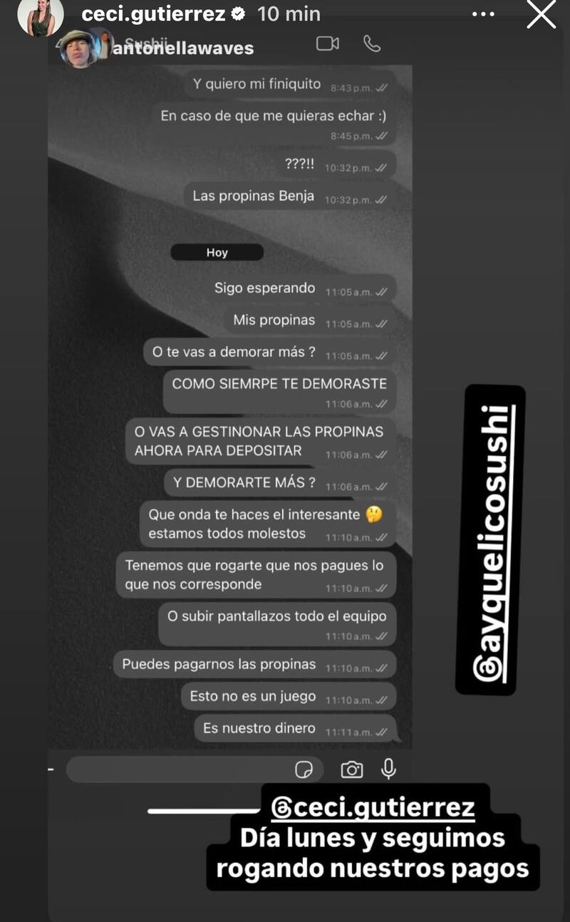 El cocinero chino no le pagaría el sueldo a sus trabajadores.