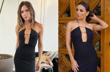 Eva Longoria usó un vestido de Victoria Beckham en la boda de Brooklyn Beckham y Nicola Peltz