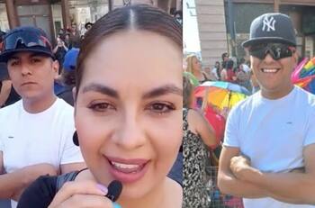 VIDEO: Lleva a su esposo homofóbico a la marcha del orgullo gay y su reacción se vuelve viral