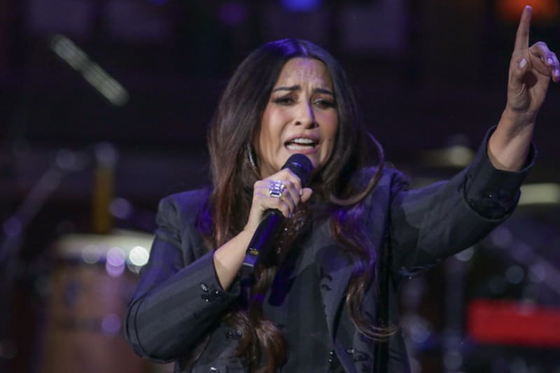 La cantante encantó en el Patagual.