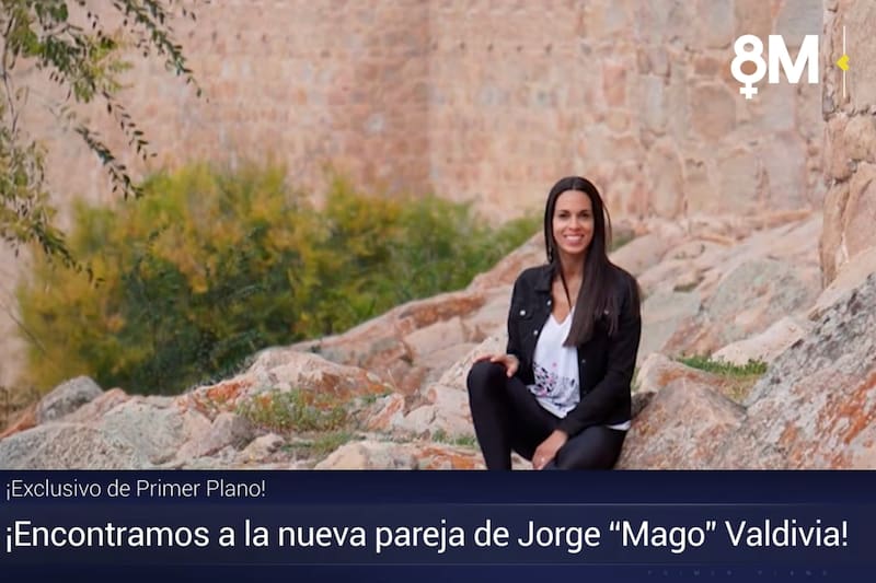 Sería la nueva pareja del Mago Valdivia hace tres meses. Foto. Captura CHV