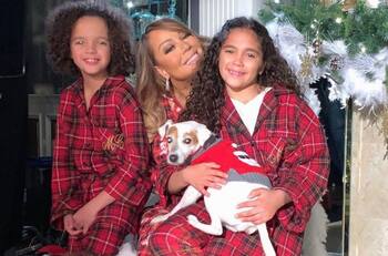 Mariah Carey celebra la Navidad con un mágico paseo en trineo con sus hijos y Santa Claus