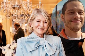 Martha Stewart revela que saldría con Pete Davidson pues es "bastante guapo"