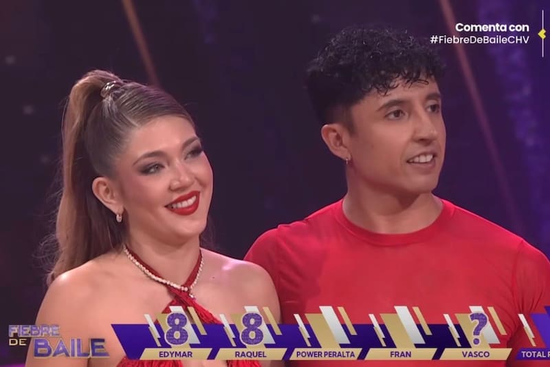 vivió comentado momento en el backstage de Fiebre de Baile.
Foto: captura @chilevision