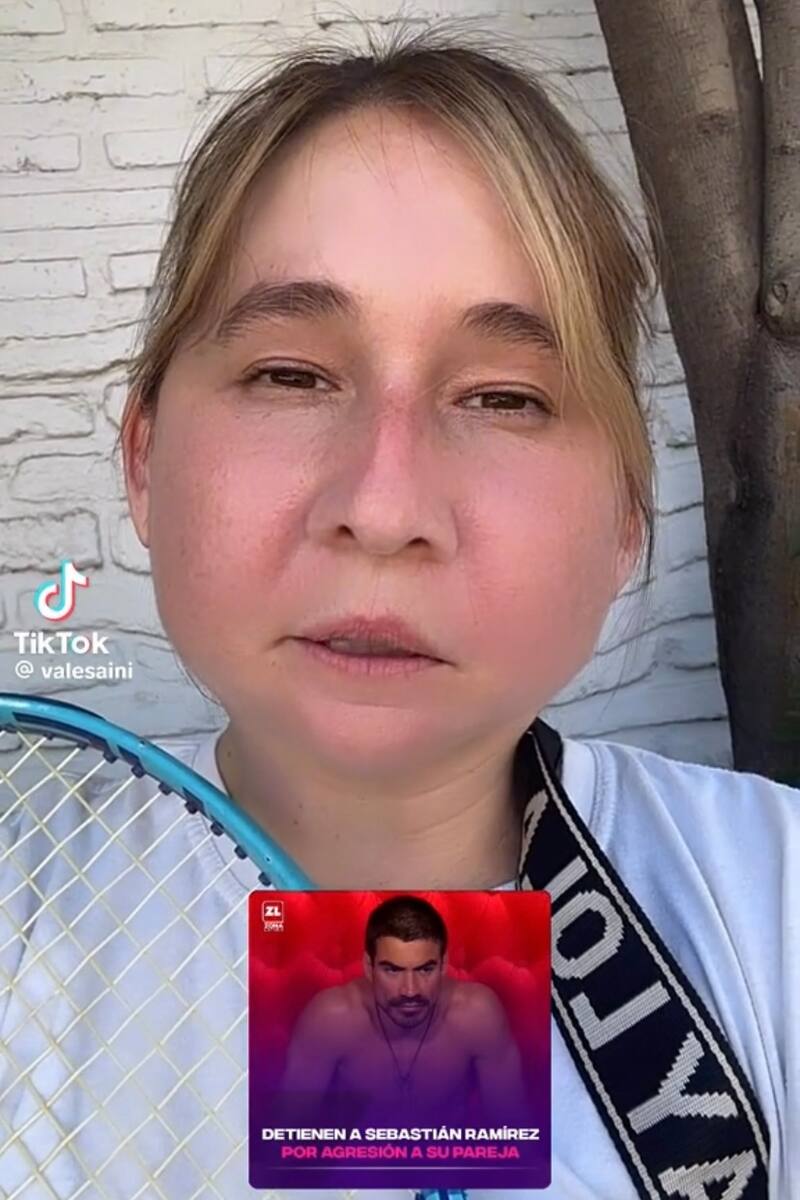 Valentina Saini reaccionó a la detención de Sebastián Ramírez.