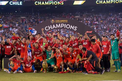 La Selección Chilena ganó la última Copa América disputada en Estadis Unidos Crédito: Agencia Aton.