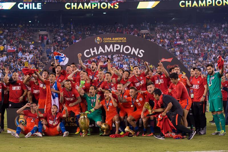 La Selección Chilena ganó la última Copa América disputada en Estadis Unidos Crédito: Agencia Aton.