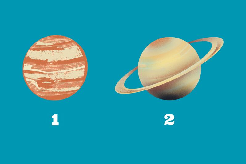 En este test de personalidad debes elegir entre Júpiter o Saturno.