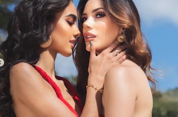 Miss Argentina y Miss Puerto Rico muestran detalles íntimos de su matrimonio en comercial de Fenty