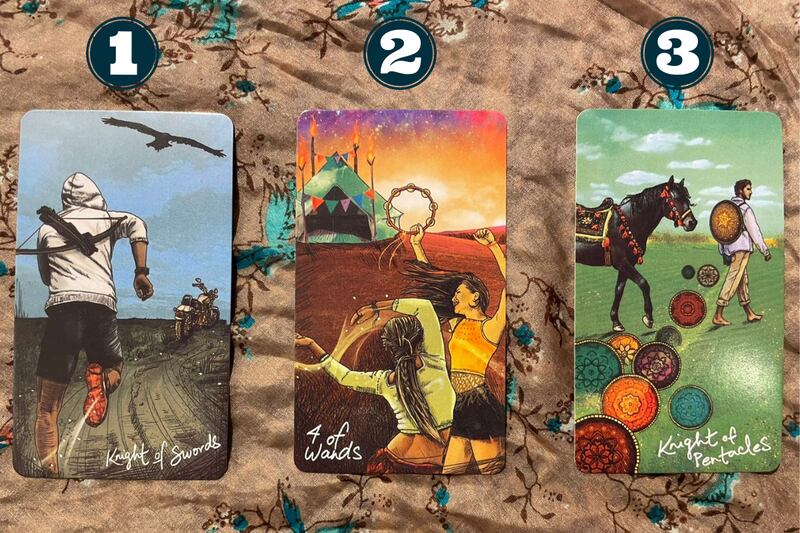 Tres cartas del Tarot reveladas.