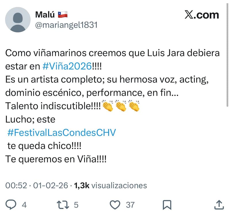 Comentarios de X.
Foto: X @mariangel1831