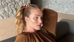 Rosie Huntington-Whiteley comparte la primera foto de la cara de su bebé con Jason Statham