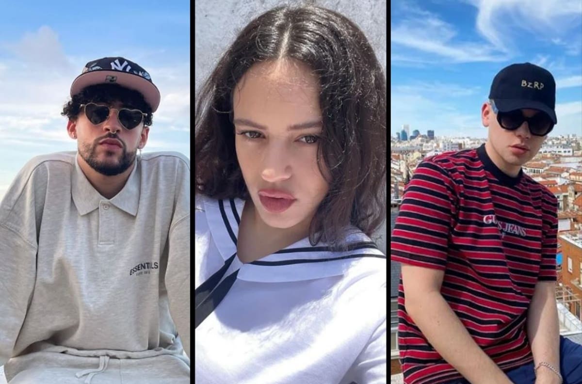 Bad Bunny, Rosalía y Bizarrap entre los 10 artistas más escuchados en Spotify México