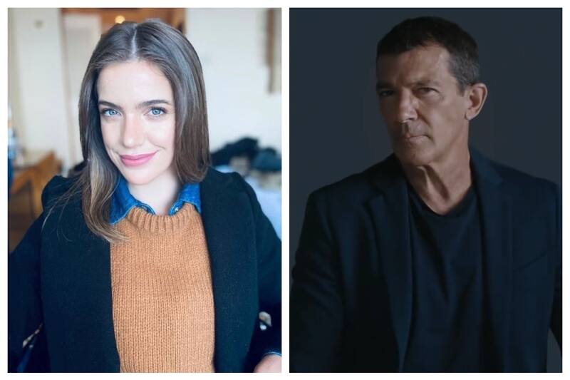 Millaray Viera La periodista vivió un cómico momento mientras grababa con el actor español. - Créditos: Instagram