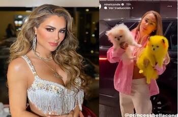 Tunden a Ninel Conde aparece con perrito pintado como Pikachu: "fallan sus neuronas"