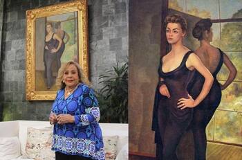 Silvia Pinal: Este fue el vestido que usó cuando Diego Rivera la pintó