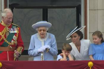 Jubileo de Platino: el príncipe Louis se robó las miradas durante el desfile Trooping the Colour