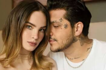 Christian Nodal presenta a "los bebés de la casa" que tiene con Belinda