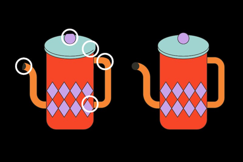 ¡Estas eran las 5 diferencias entre las jarras!