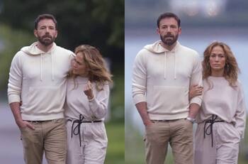 De la mano y por la playa: JLo y Ben Affleck pasearon en Malibú junto a Matt Damon