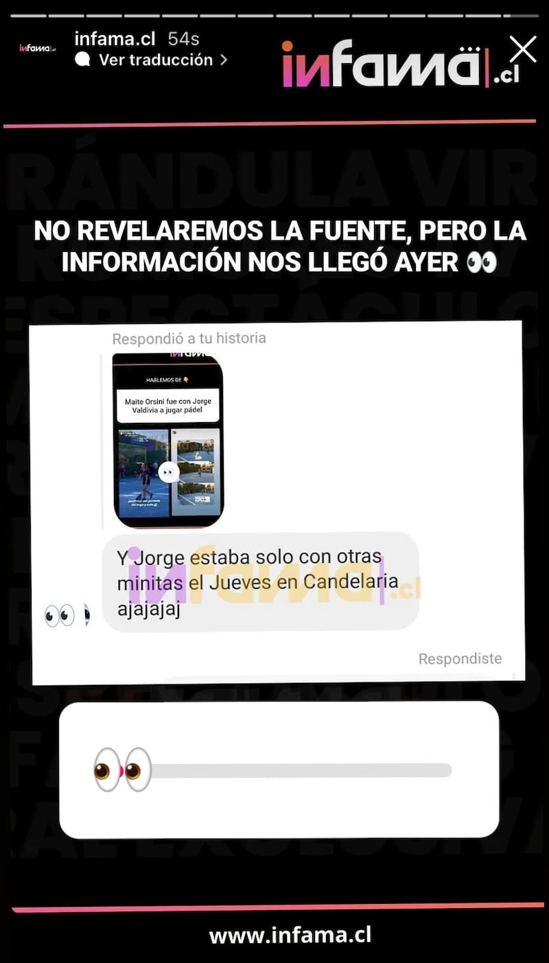 La revelación que molestó a Jorge Valdivia y que compartió el portal Infama.