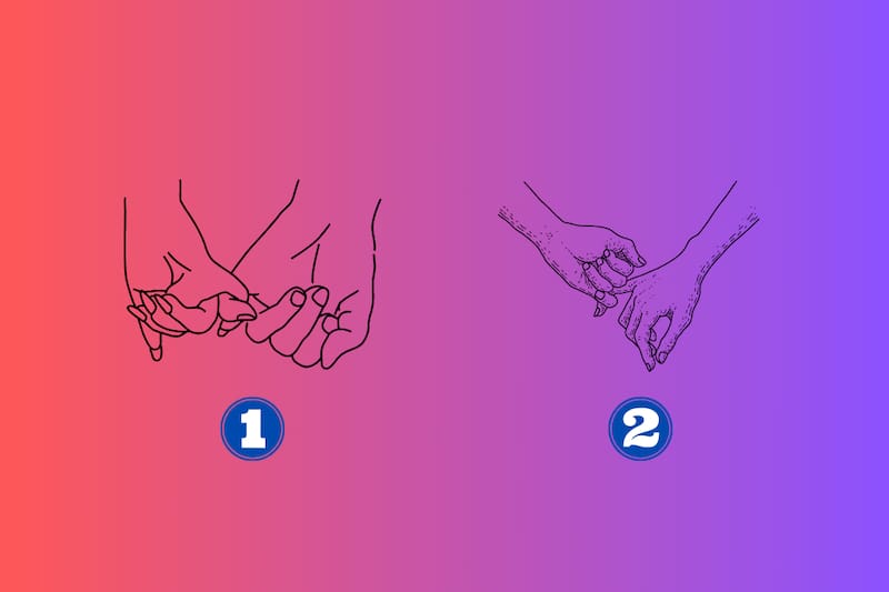 Elige entre ambas parejas de manos y descubre más de ti.