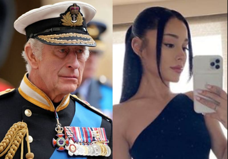 Rey Carlos III y Ariana Grande Rey Carlos III y Ariana Grande - Créditos: Captura de Pantalla