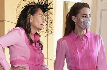 Mamá de Kate Middleton deslumbra con el look de su hija