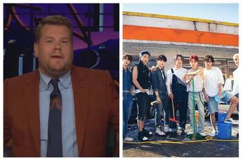 Las ARMY andan furiosasas: Fanáticas de BTS se lanzan contra James Corden por un chiste sobre su visita a la ONU