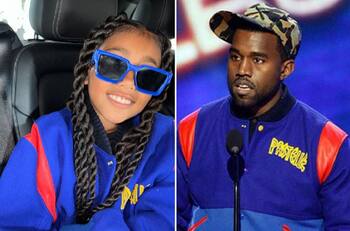 North West rindió tributo a Kanye West acompañando a Kim Kardashian a la Semana de la Moda de París