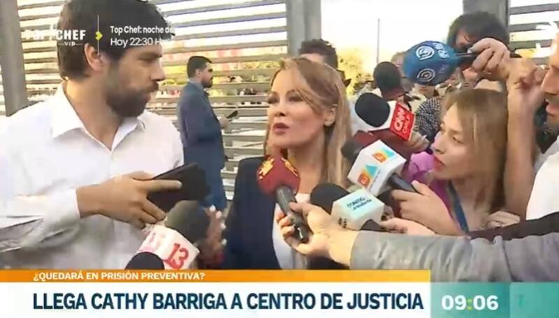 Cathy Barriga se molestó con su marido. Créditos: Pantallazo CHV