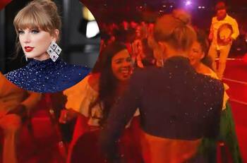 Se viraliza video de Taylor Swift bailando al ritmo de Bad Bunny en los Grammy 2023