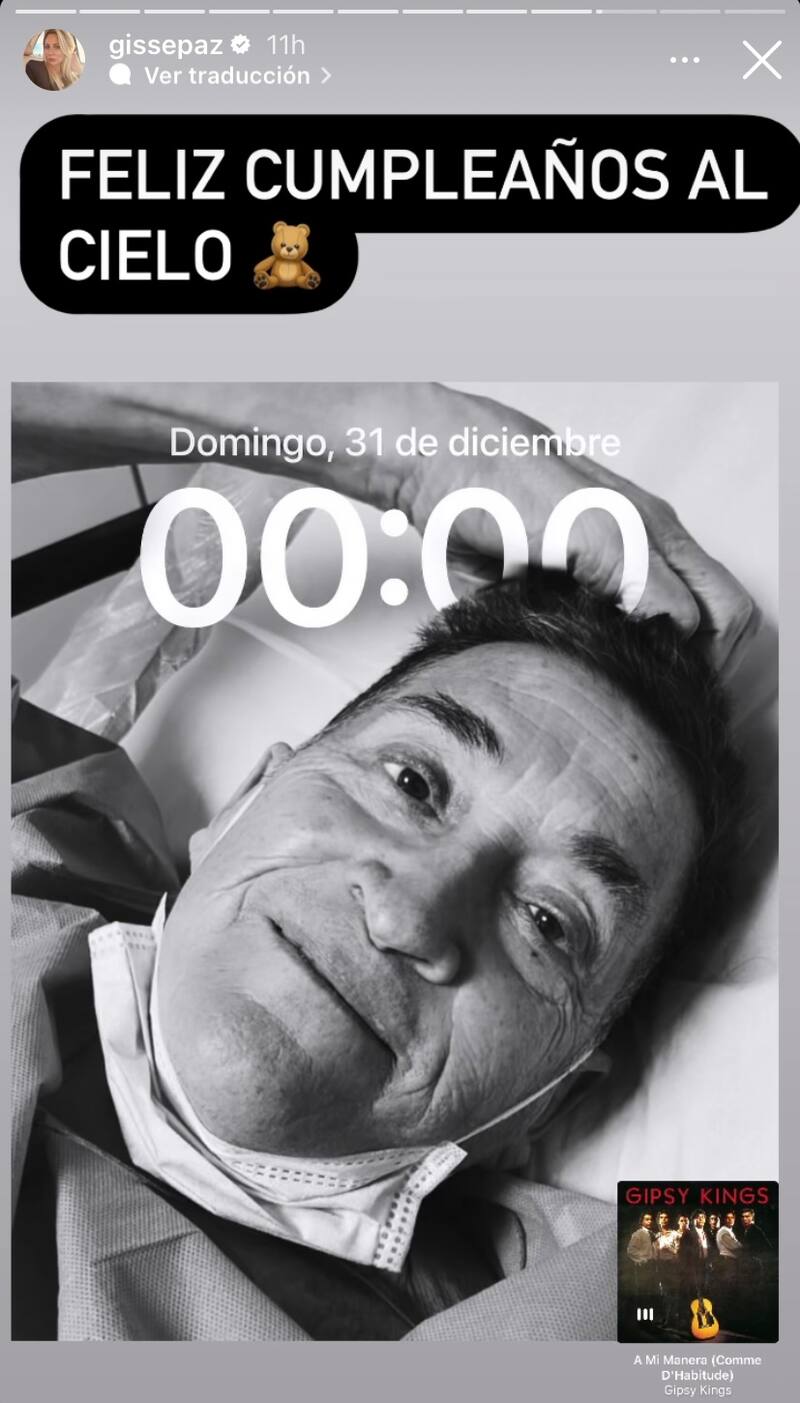 Gissella Gallardo recordó a su padre en el día de su cumpleaños. Foto: Instagram.