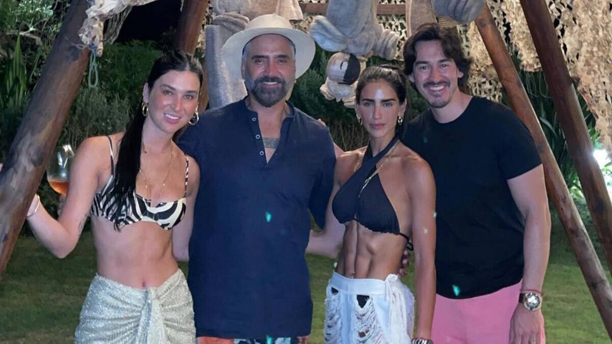 Bárbara de Regil defiende a Alejandro Fernández de los que dicen que está "pasado de peso"