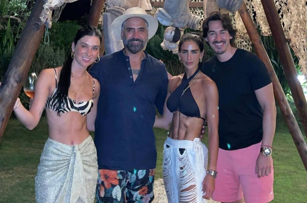 Bárbara de Regil defiende a Alejandro Fernández de los que dicen que está "pasado de peso"