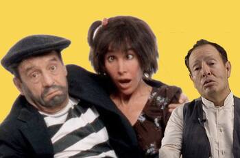 "Chespirito" y Sammy Pérez hicieron mancuerna en programa de TV