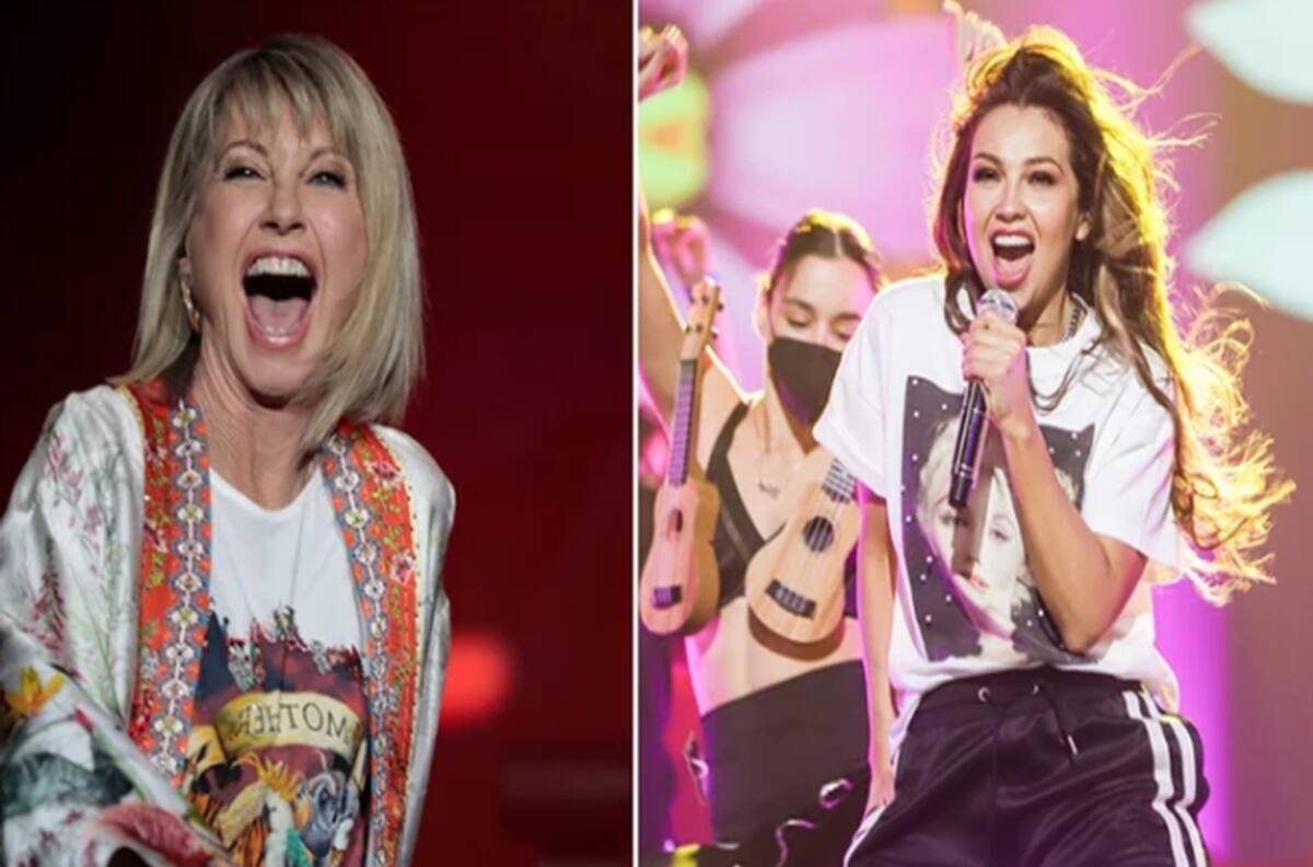 El día que Olivia Newton John invitó al escenario a Thalía y cantaron “Summer Nights”