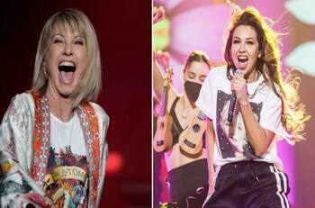 El día que Olivia Newton John invitó al escenario a Thalía y cantaron “Summer Nights”